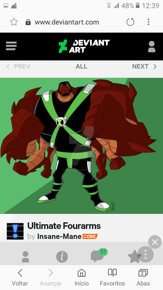 quatro braços :: Ben10universosupremo