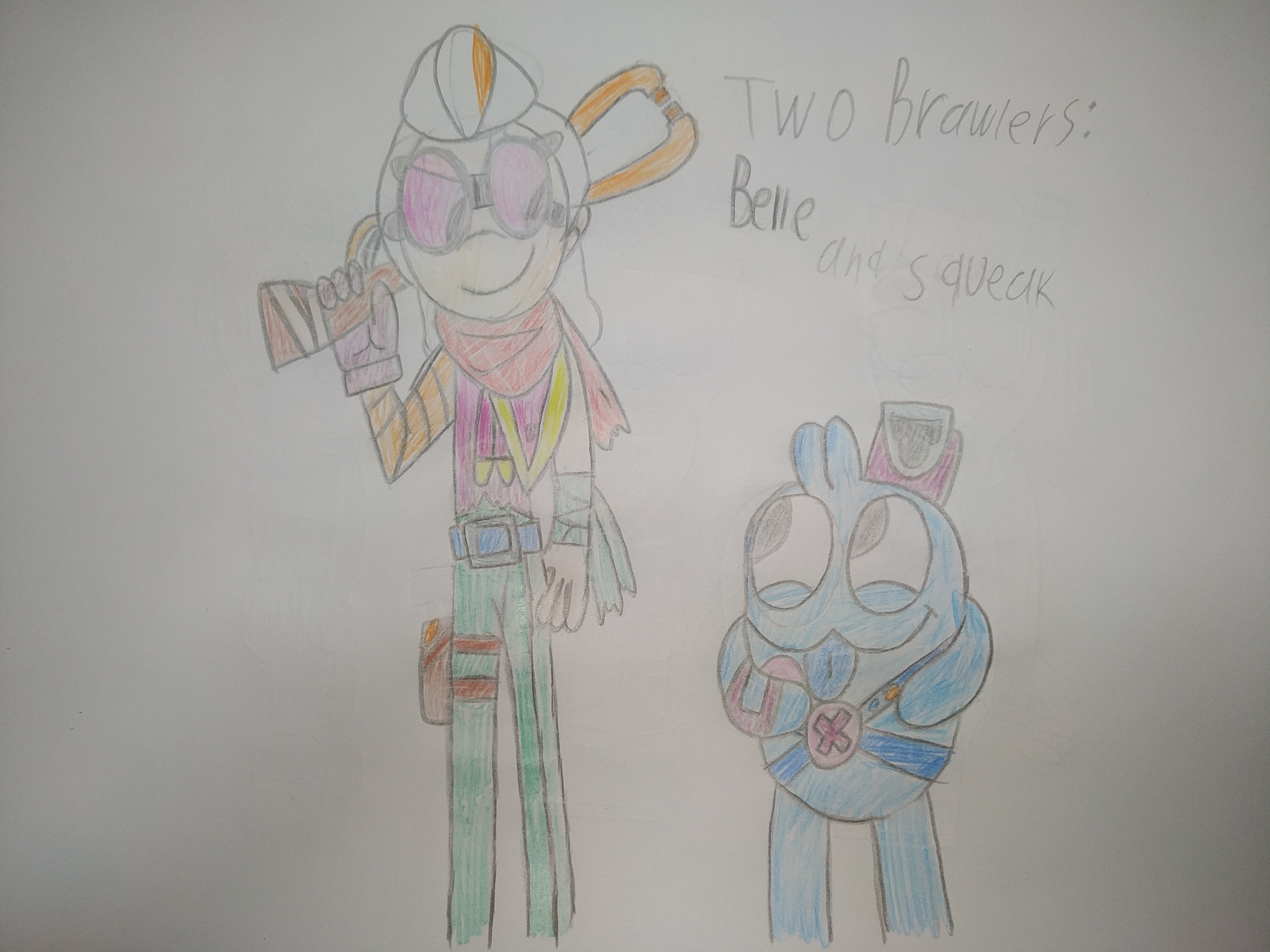 Two Brawlers Belle And Squeak Fandom - squeak brawl stars drawing