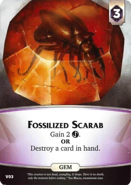 Fossilized Scarab