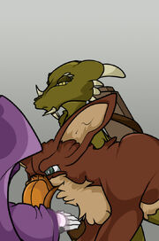 Freki is sent to escort Rixli and Quill back to Tiklata.