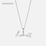 Karina Birthday Necklace - Rhodium 1