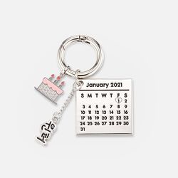 Winter Birthday Keyring