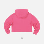 Come to MY illusion Cropped Hoodie - Pink 2