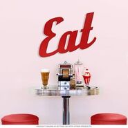 Diner eat sign