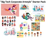 A Corporate Memphis starter pack