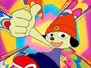 Parappa the Rapper from the eponymous game series giving a thumbs up.