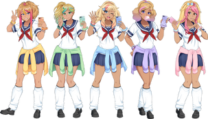 Example of Gyaru in Yandere Simulator