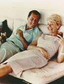 Rock Hudson and Doris Day.