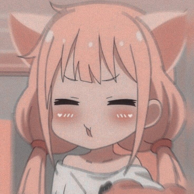 Cute aesthetic anime profile picture with a catgirl, anime profile