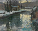 "A Winter's Morning on the River" by Lamorna Birch