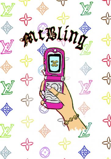 pink flip phone 2000s aesthetics | Art Board Print