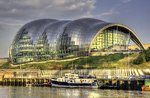 Sage Gateshead, Gateshead, UK, by Foster and Partners, Buro Happold, Mott MacDonald and Arup Group, finished in 2004