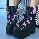 Black-pastel-goth-boots-with-flowers