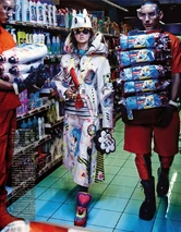 An image part of the "My Market Day" photo story by Catherine Loewe, Hanne Gaby Odiele and Lindsey Wixson for Vogue Japan (October 2014)[4]