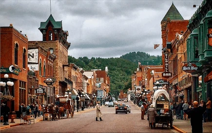 Historic downtown of Deadwood, South Dakota