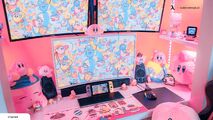 Kirby themed set up