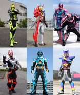 The primary riders of the Reiwa era