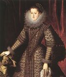 Margaret of Austria-Styria, Queen of Spain, wearing a ruff. (Museo del Prado, Madrid, Spain, 1609)