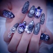 Kuromi nails