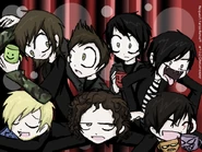 By chocoreaper on deviantART. The artist is also known for drawing the infamous SpongeBob/My Chemical Romance drawing