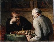 "Les Joueurs d'echecs" (Honore Daumier, 1863)