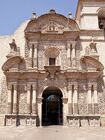 Façade of the Jesuit Church of Arequipa, Peru, by Diego de Adrián and others, 1698–1699