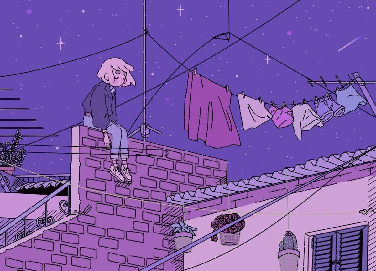 Lonely good vibes, aesthetic anime, good vibes, retro, vaporwave, HD phone  wallpaper