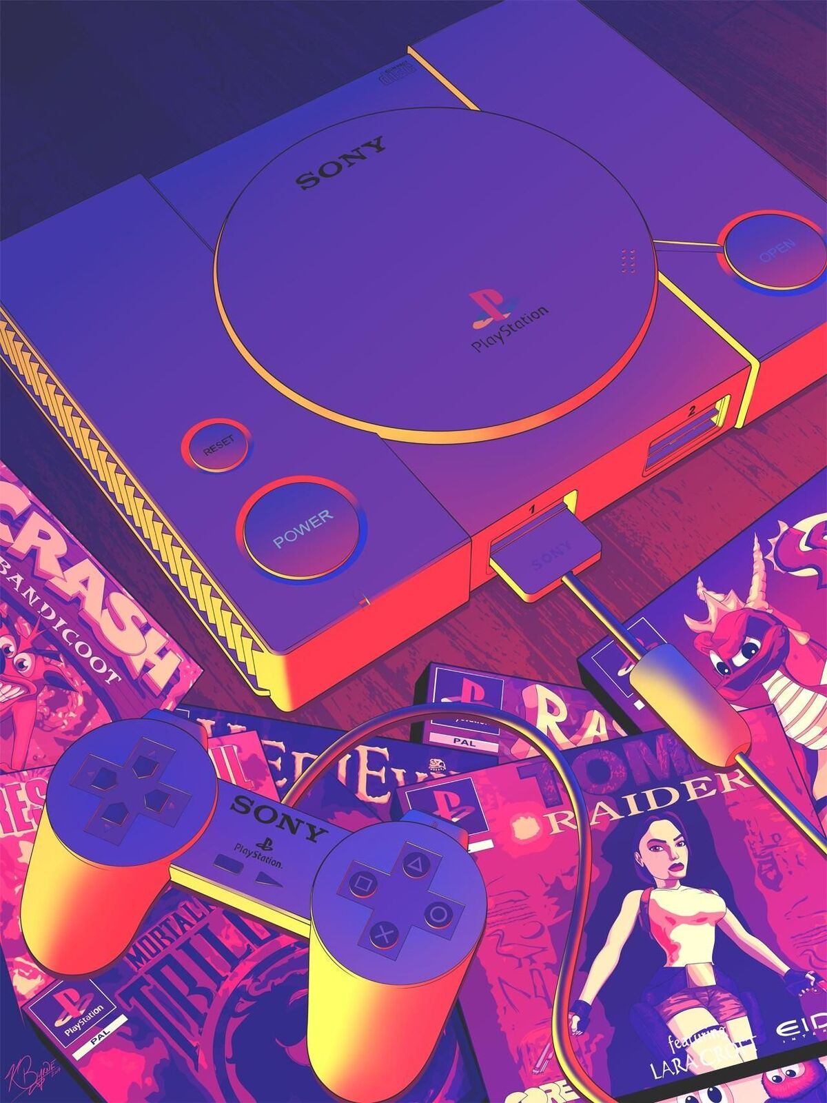 Weirdcore aesthetic playstation background