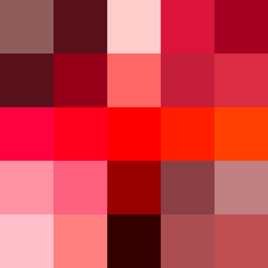 Shades of red