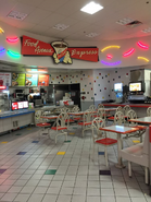 Food Avenue Express in Bozeman, Montana with original 90s neons