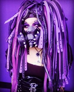 mask industrial cyber goth wigs