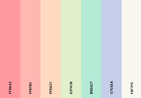 Pastel academia colors