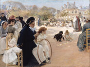 "The Luxembourg Gardens" (Albert Edelfelt, 1887)