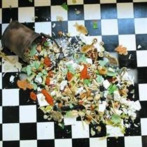 "Poubelle (Palimdromic Dinner)" by Daniel Spoerri