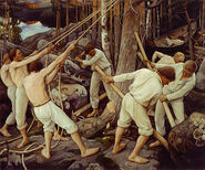 "Pioneers in Karelia" (Pekka Halonen, 1900)