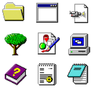Windows 95 icons