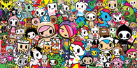 A Tokidoki wallpaper featuring its many characters.