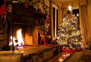 Fireplace-xmas-tree-christmas-aesthetic