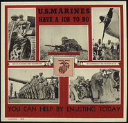 US MARINES HAVE A JOB TO DO. YOU CAN HELP BY ENLISTING TODAY