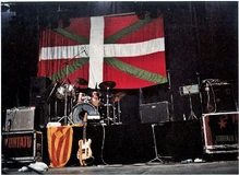 The stage for a concert by the band Kortatu in 1988.