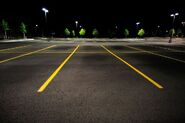 After Hours-Empty parking lot at night