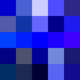 Shades of blue