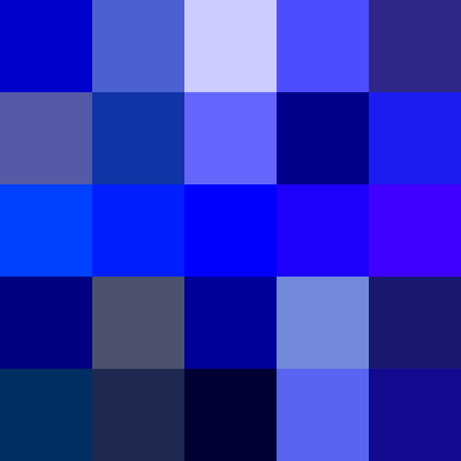 Blue shades colors, Types of blue colour, Types of blue