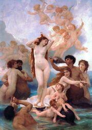 The Birth of Venus, by William-Adolphe Bouguereau, 1879, oil on canvas