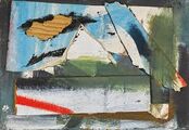 "Square moon" by Peter Lanyon (1961)