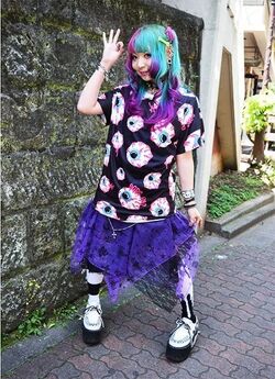 Kawaii goth , pastel goth , harajuku  Милые наряды, Идеи наряда