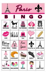 Paris Party Bingo