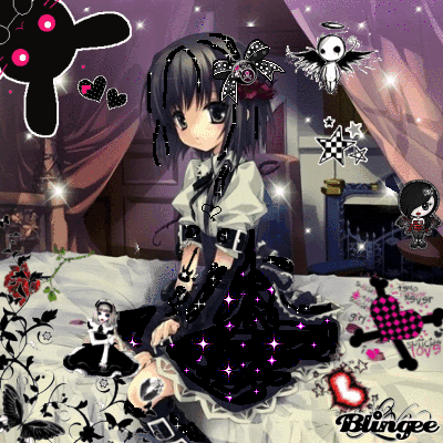 Anime girl for:all my blingee friends! Picture #109072530 | Blingee.com