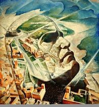 "Aeroritratto di Mussolini aviatore" by Alfredo Ambrosi.
