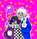 Fan art of Kokichi Ouma and Nagito Komaeda from Danganronpa